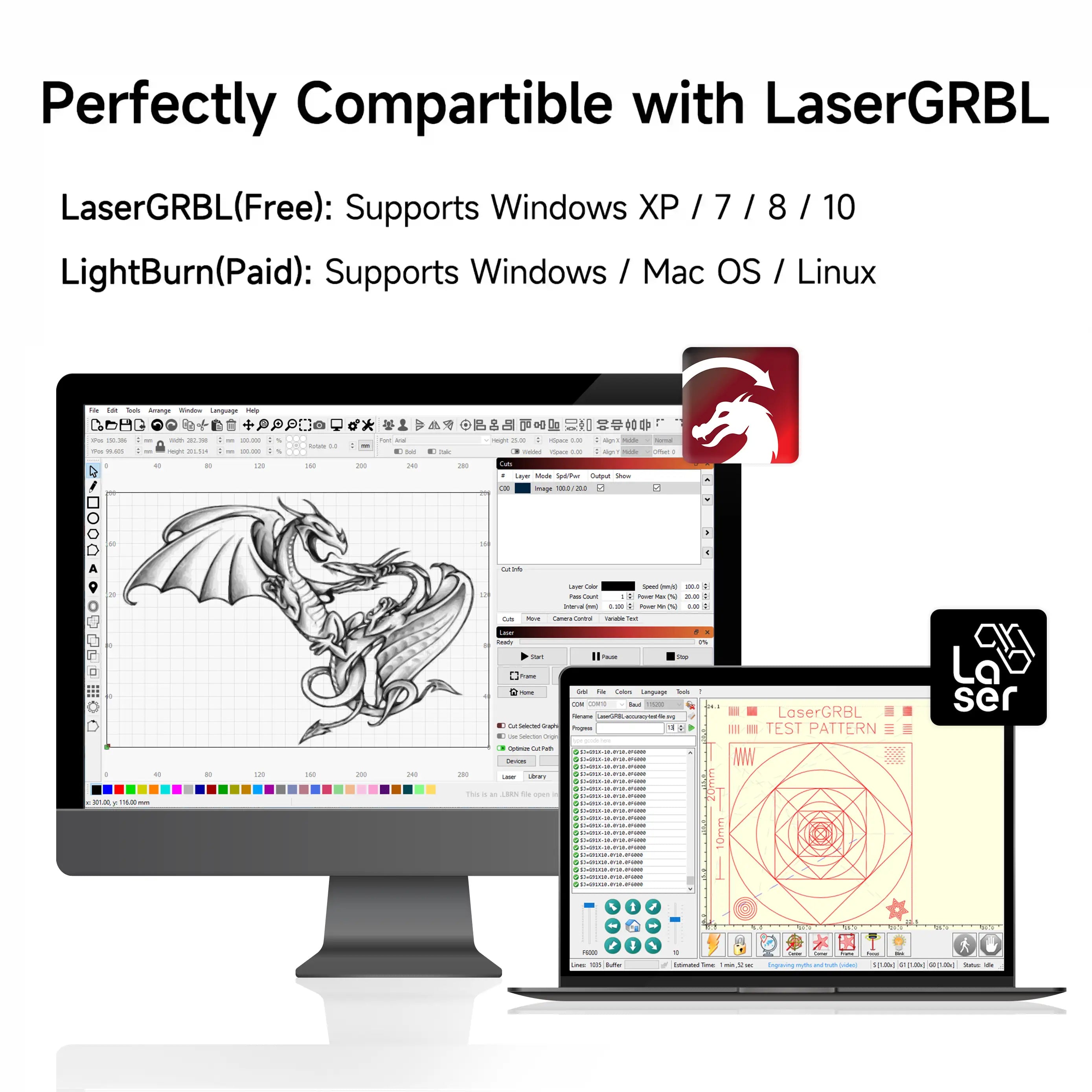 Ortur LM2 S2 Laser Engraving & Cutting Machine 5,000mm/min (10W/5W/1.6W)