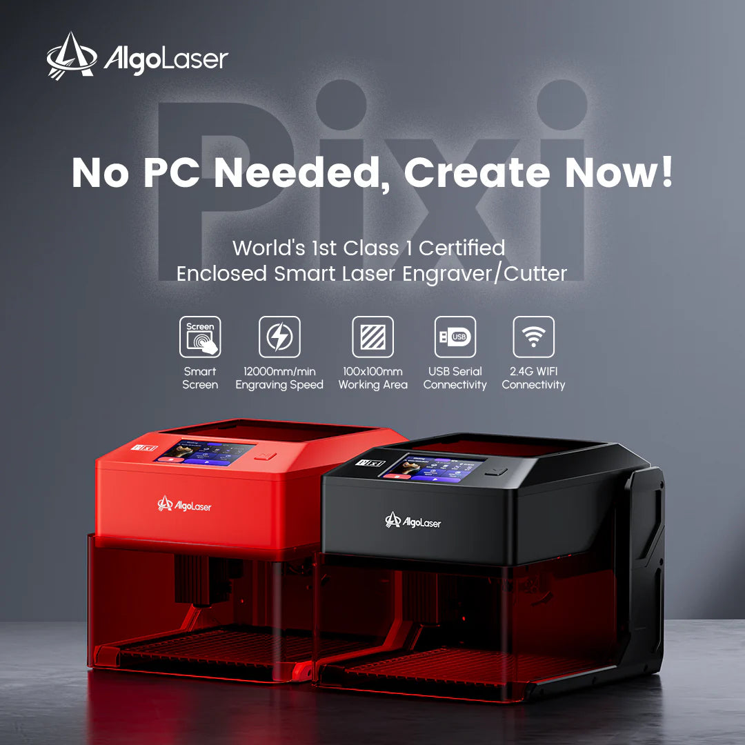 AlgoLaser Pixi Potable & Smart Laser Engraver 3W/5W/10W
