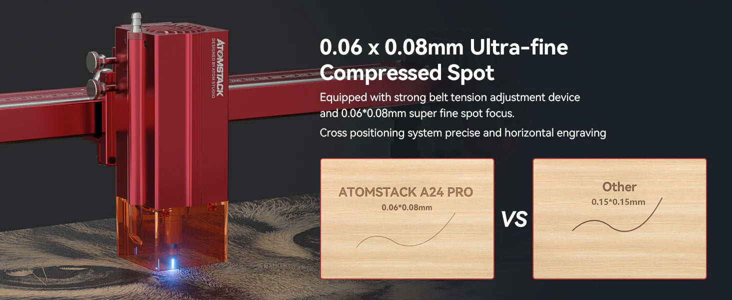 AtomStack A12/A24 Pro 12W/24W Unibody Frame Laser Engraver