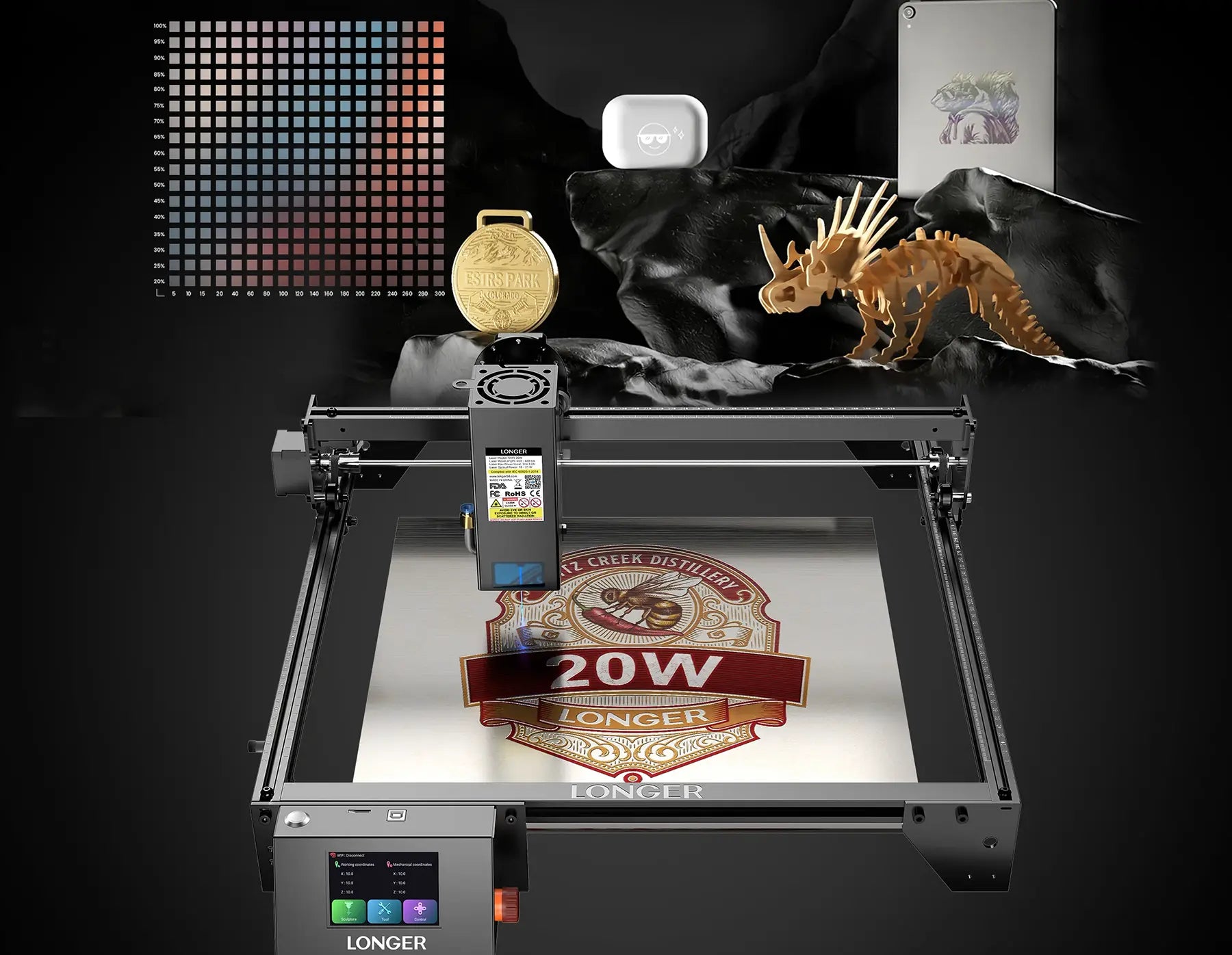 Longer RAY5 5W/10W/20W Laser Engraving & Cutting Machine