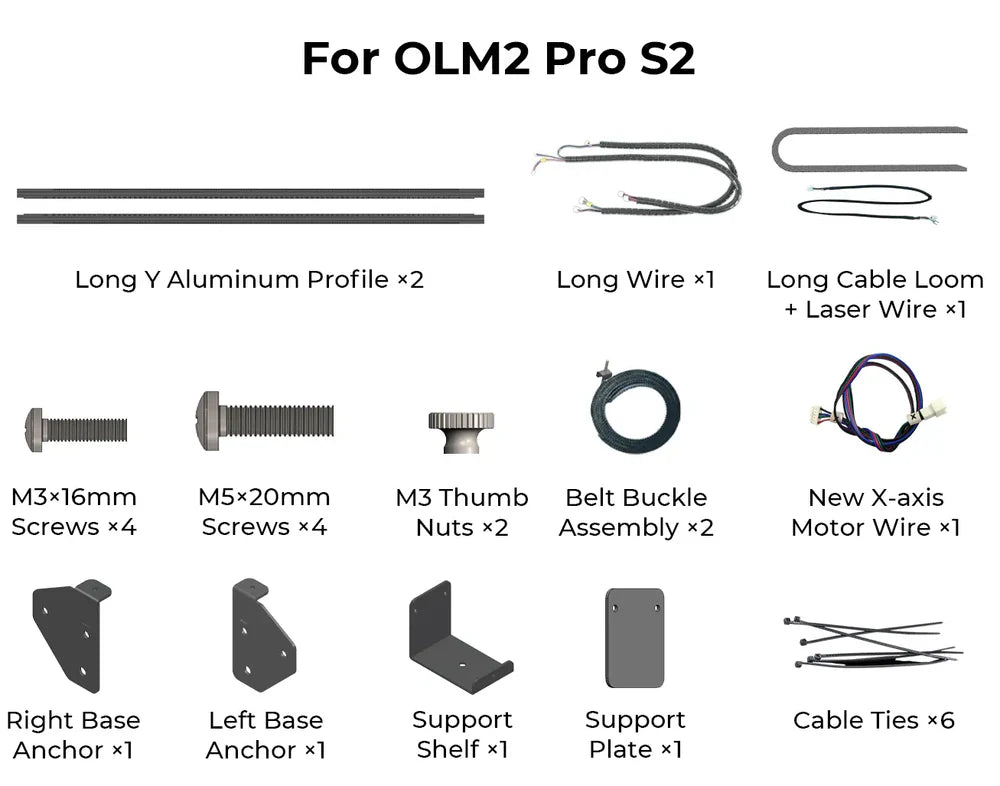 Ortur Extension Kit for Laser Master 2 Pro S2 & Laser Master 2 S2