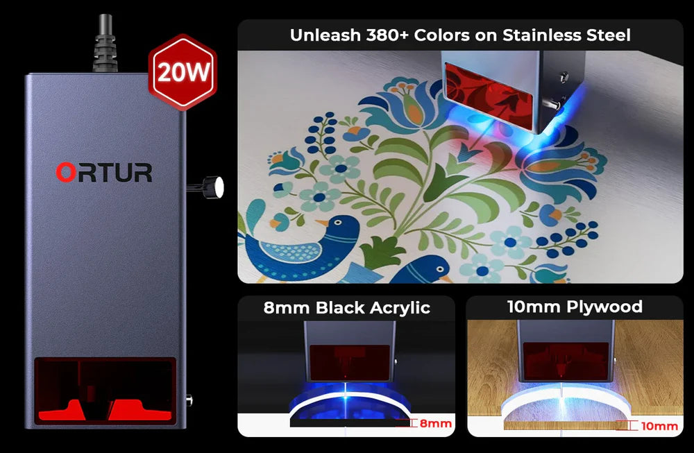 Ortur F10 Conveyor Laser Engraver & Cutter 10W/20W/40W