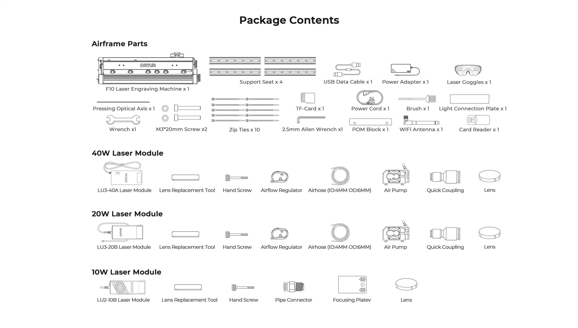 Ortur F10 Conveyor Laser Engraver & Cutter 10W/20W/40W