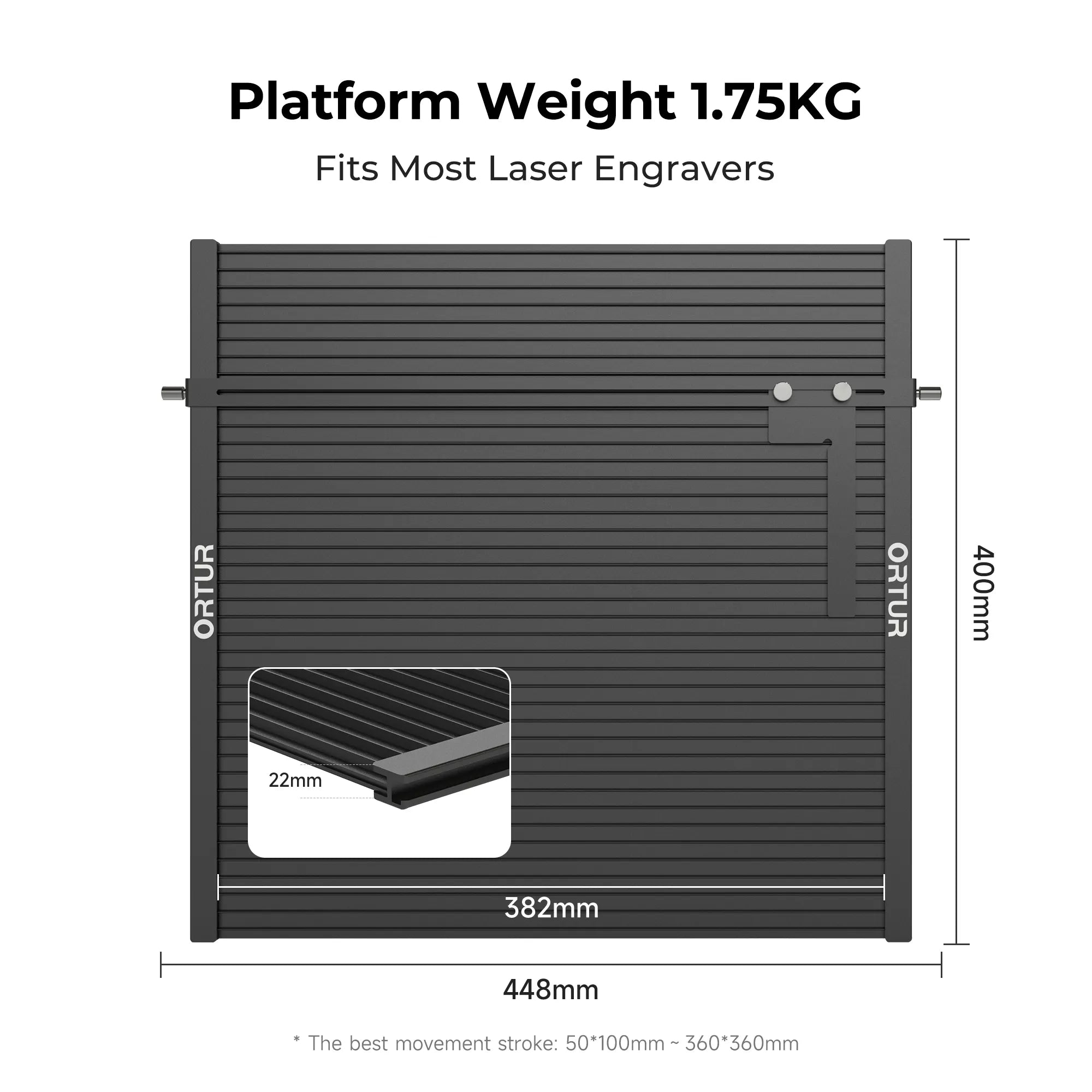 Ortur Laser Engraving Platform for Laser Engraving & Cutting Machine (LEP1.0)