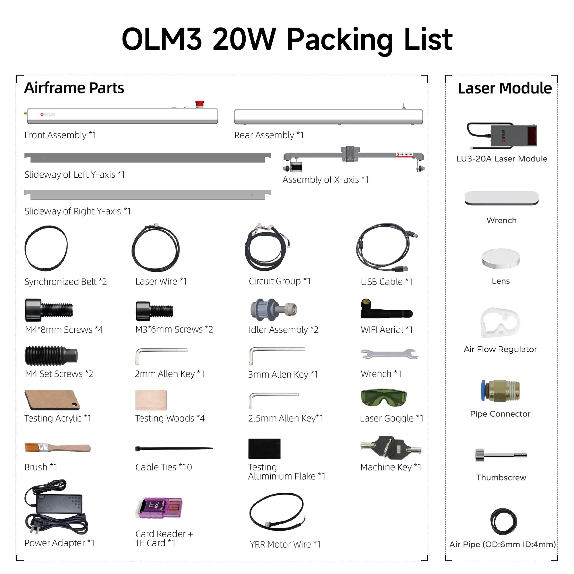 ortur-laser-master-3-20w-packing-lists