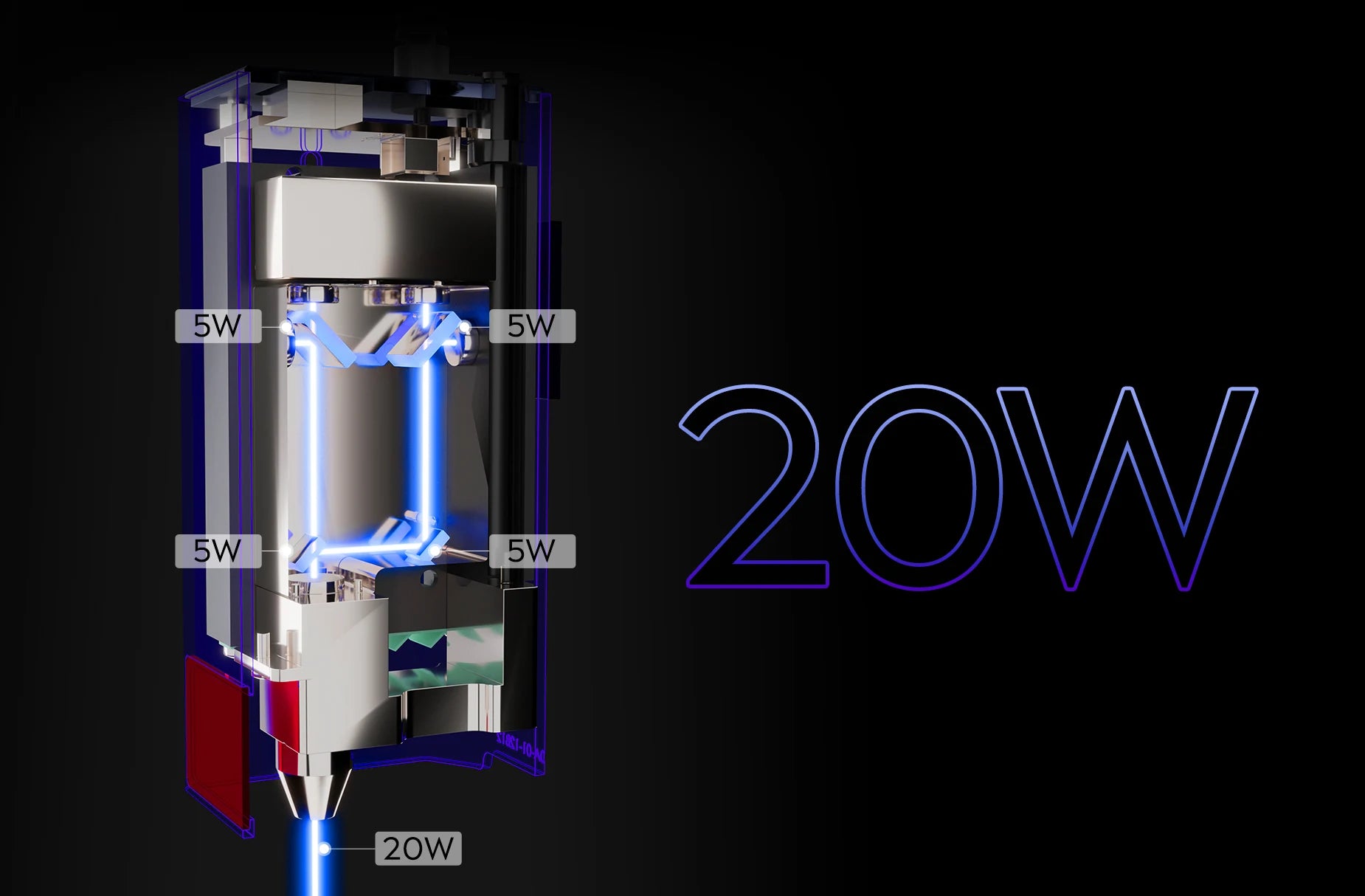 Ortur Laser Master H10 Engraving & Cutting Machine 20,000mm/min 20W
