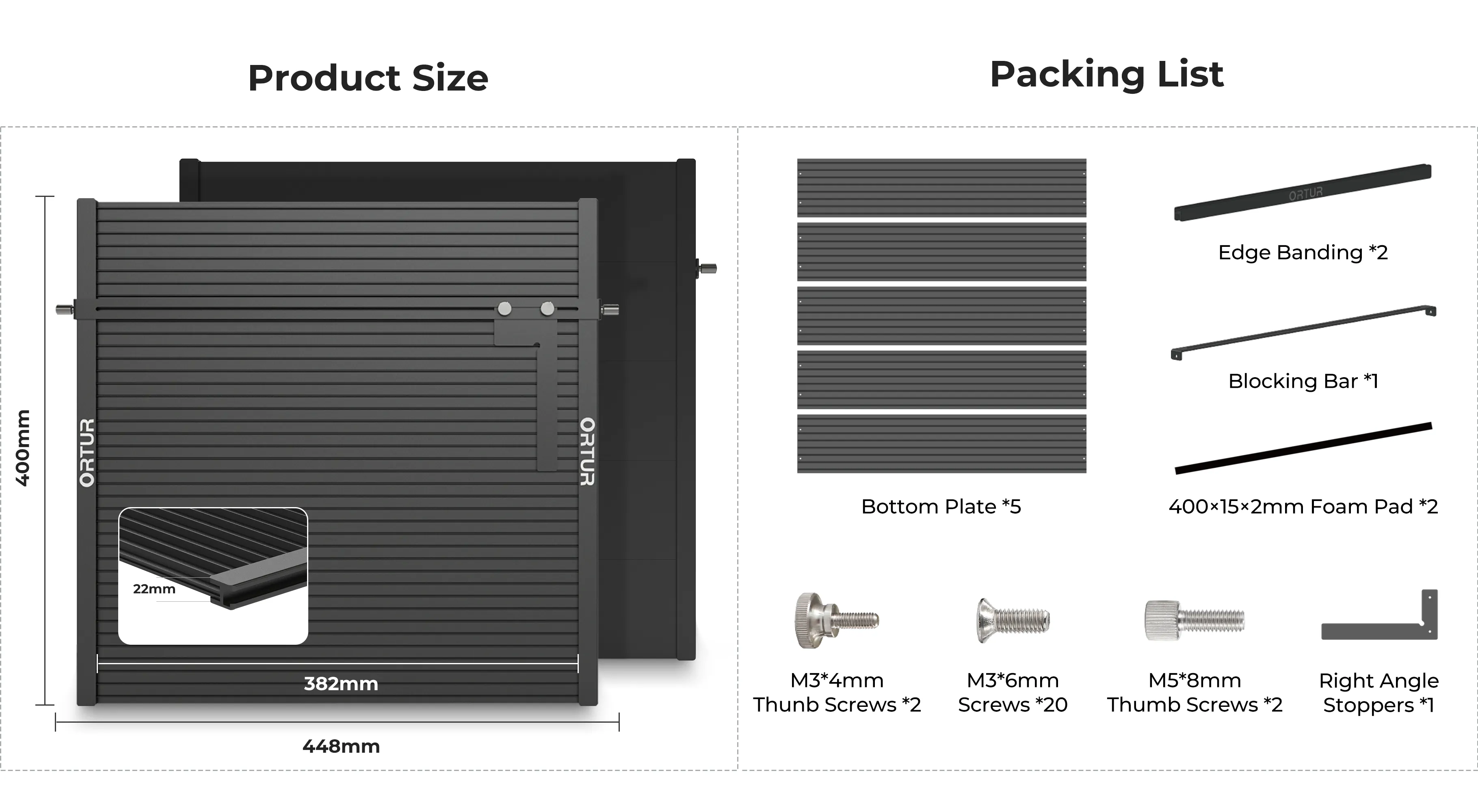 Ortur Laser Engraving Platform for Laser Engraving & Cutting Machine (LEP1.0)