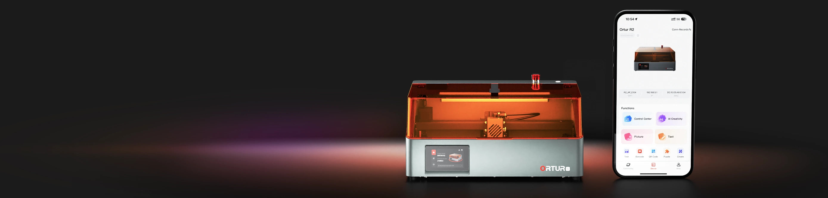 Ortur R2 Smart Laser Engraver 1.3W IR/10W/20W