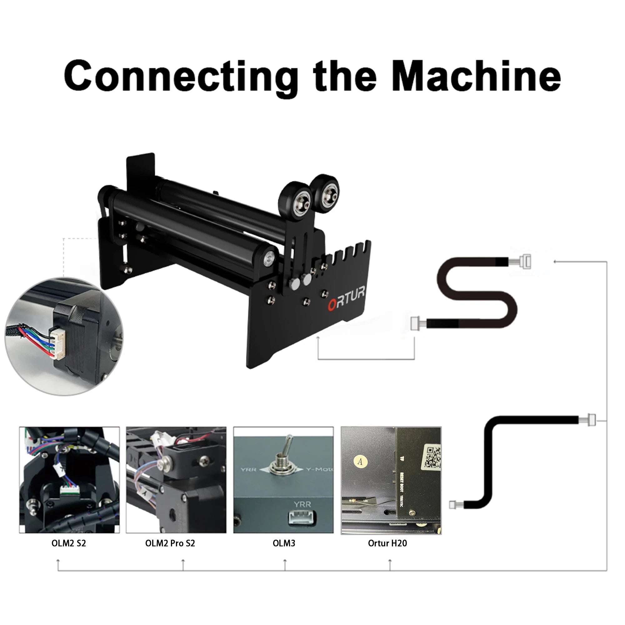 Ortur YRR 2.0 Rotary Roller for Cylinder Engraving