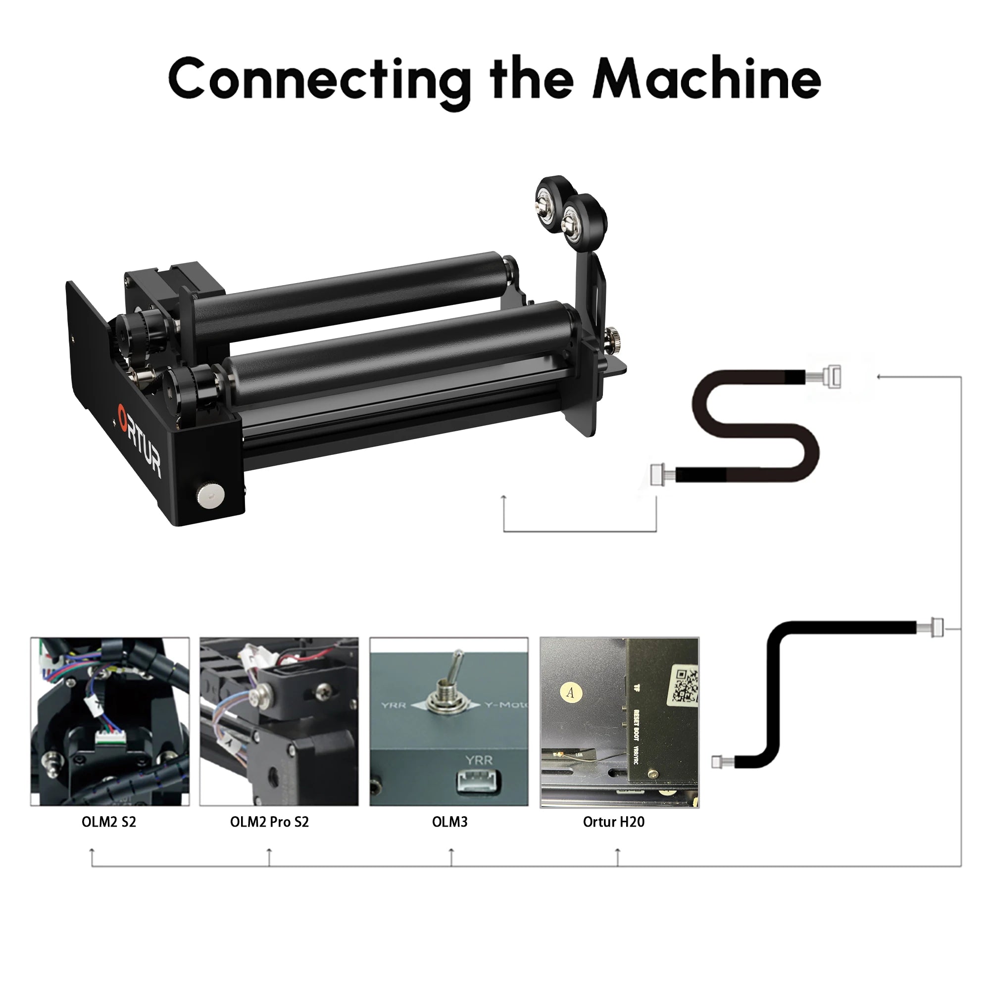 Ortur YRR 3.0 Rotary Roller for Cylinder Engraving