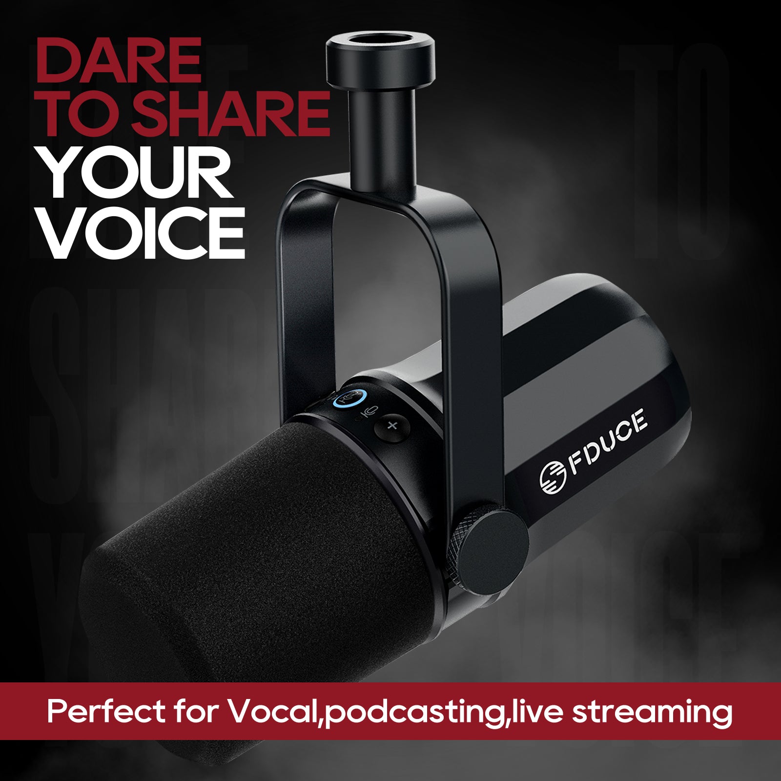 FDUCE SL40 Vocal Dynamic Podcast Microphone