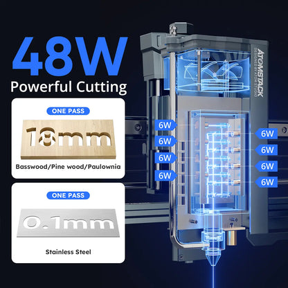 AtomStack A40 Pro V2 48W Laser Engraver