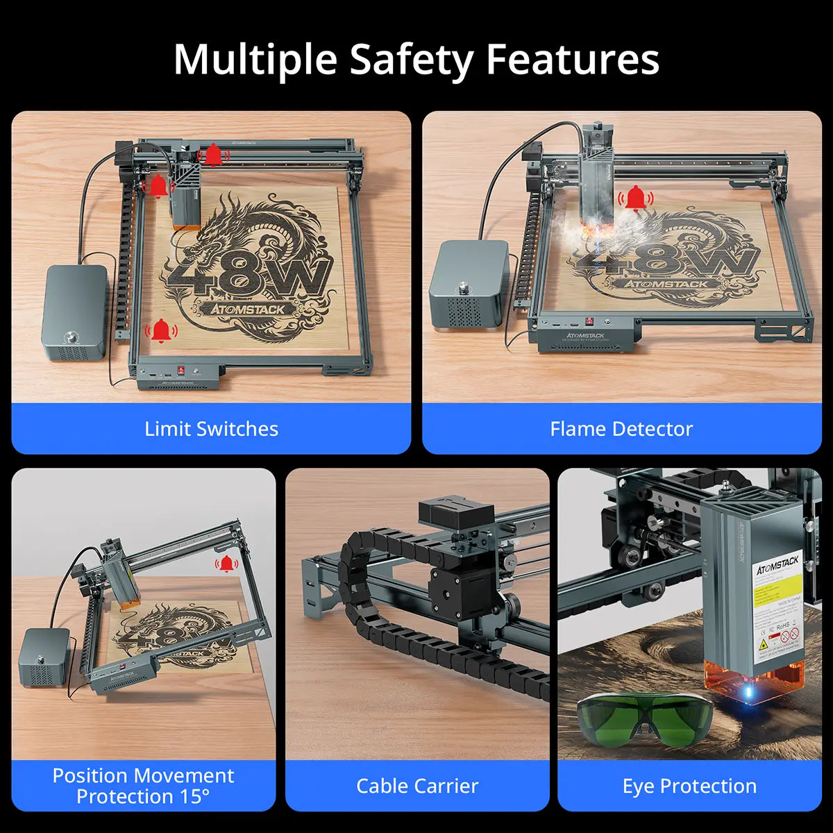 AtomStack A40 Pro V2 48W Laser Engraver