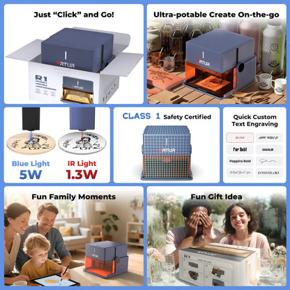 Ortur R1 Potable Laser Engraver 1.3W IR/5W