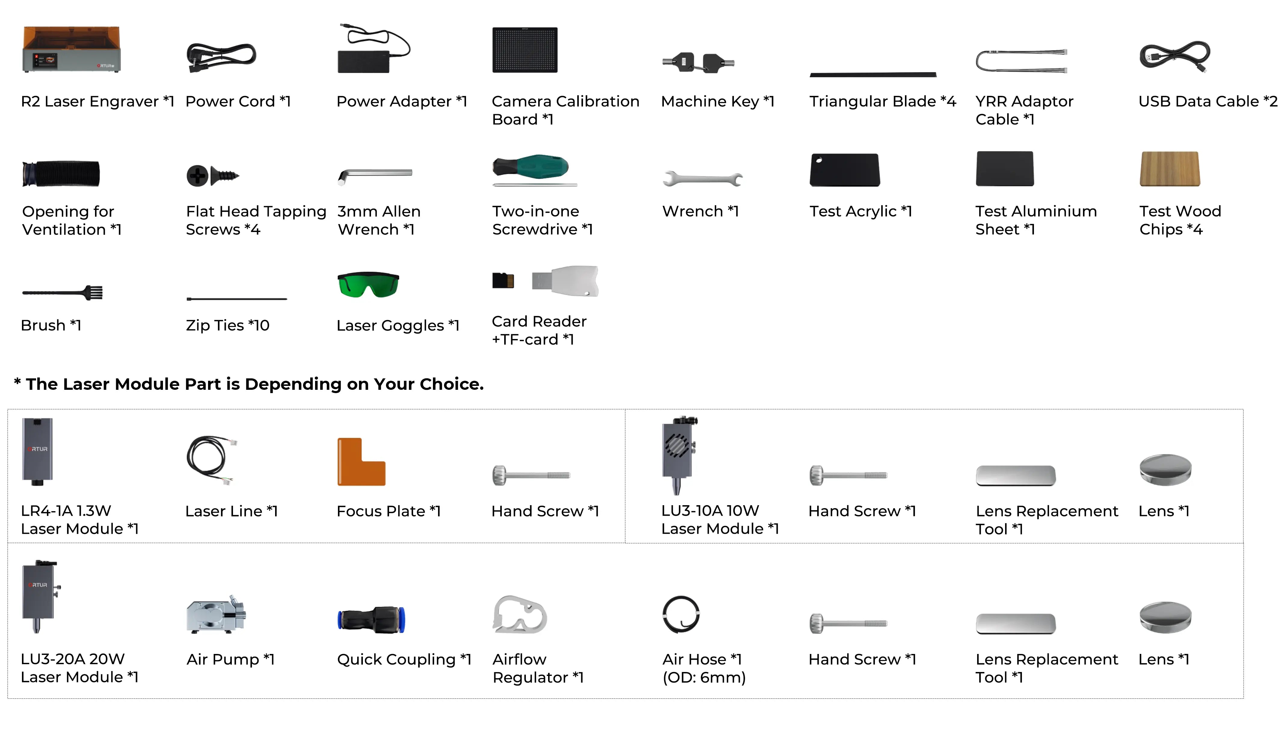 Ortur R2 Smart Laser Engraver 1.3W IR/10W/20W