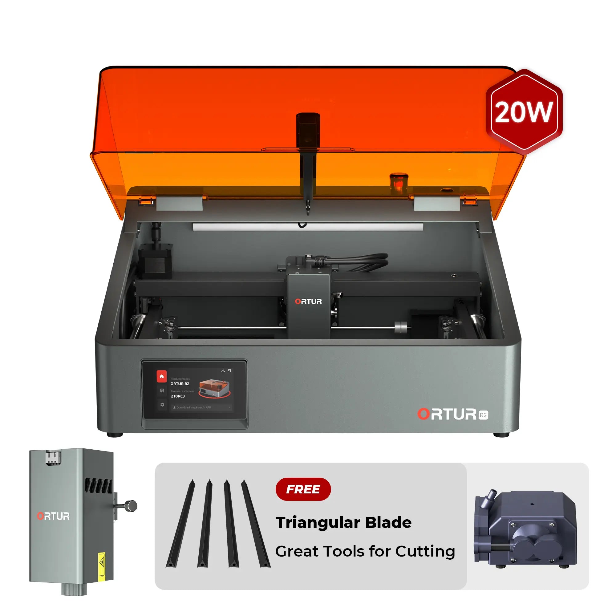 Ortur R2 Smart Laser Engraver 1.3W IR/10W/20W