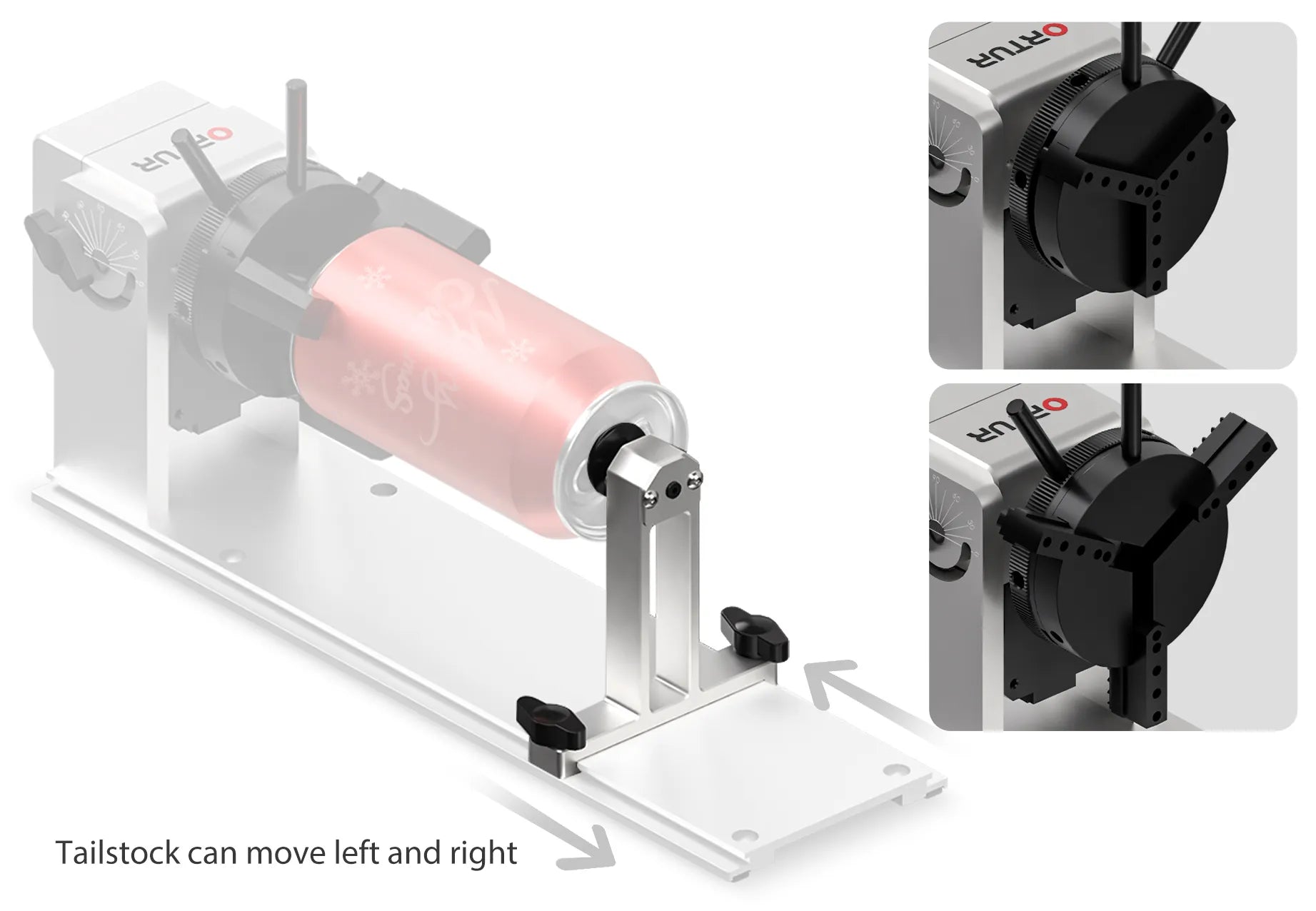 Ortur Y-axis Rotary Chuck for Laser Engraver (YRC1.0)