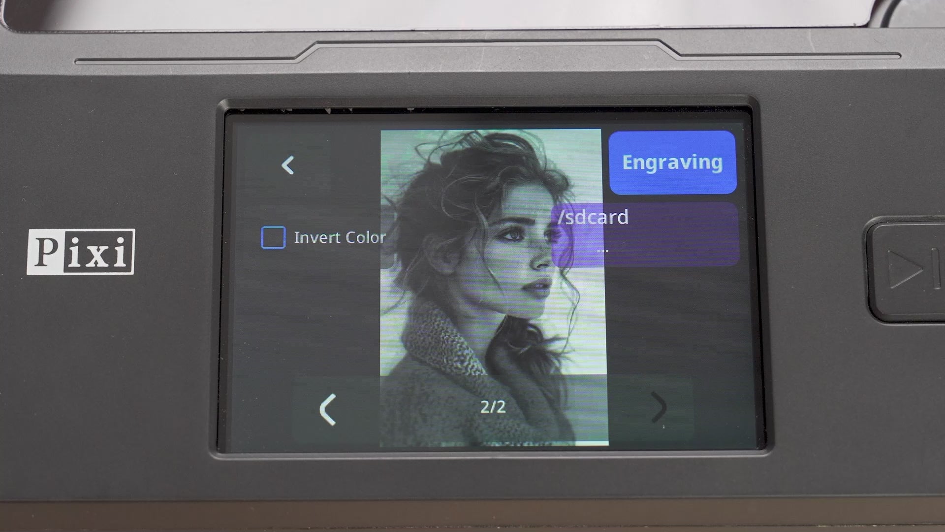 Load video: AlgoLaser Pixi Potable &amp; Smart Laser Engraver 3W/5W/10W