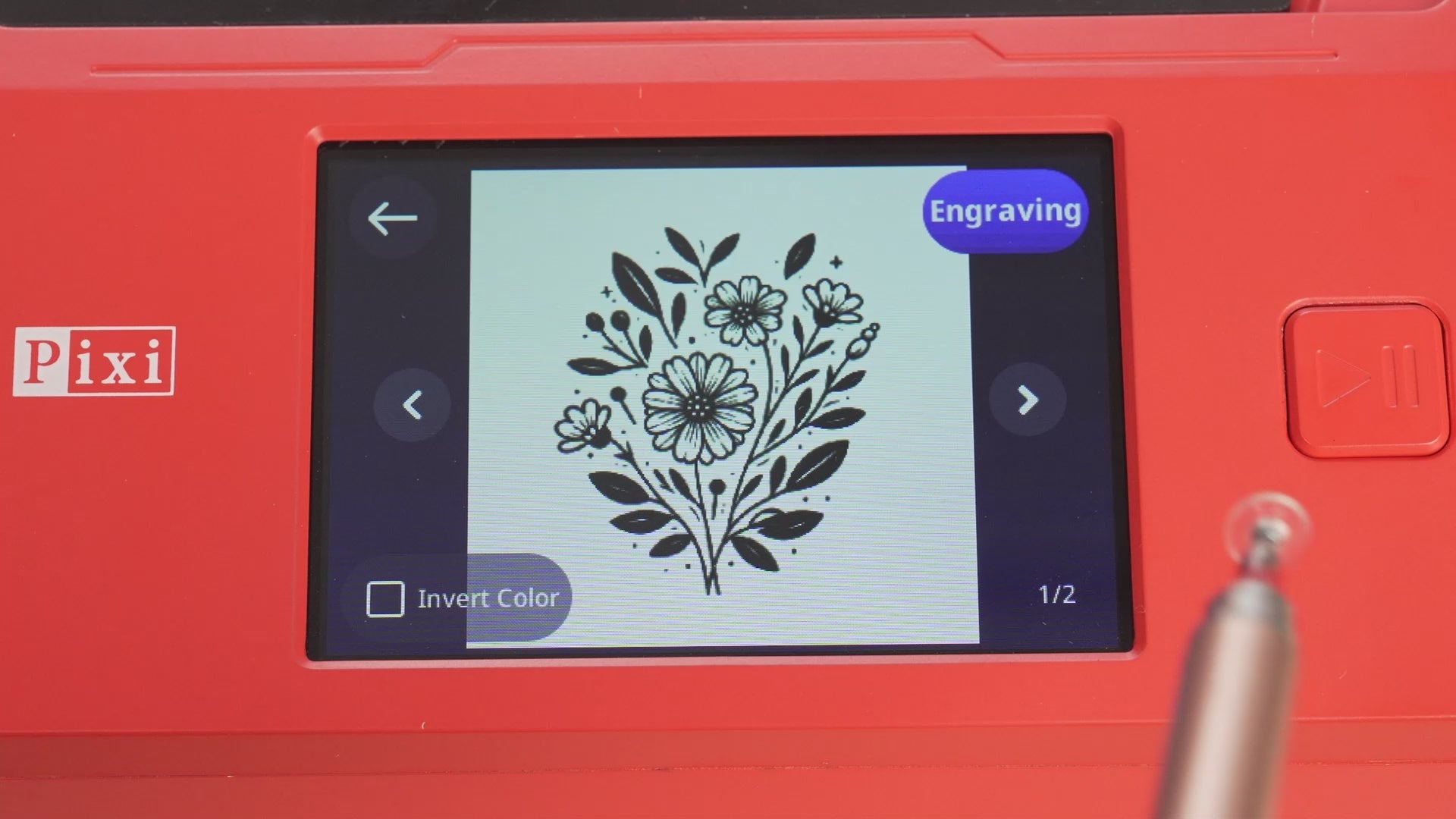 Load video: AlgoLaser Pixi Potable &amp; Smart Laser Engraver 3W/5W/10W
